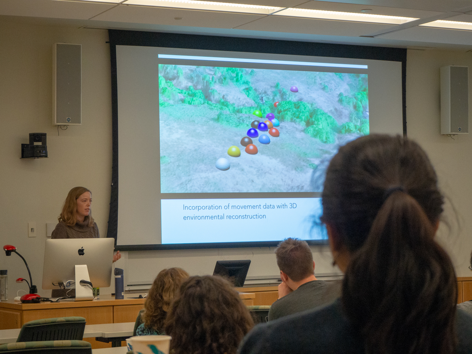 Blair giving her seminar to the EEES Department at Dartmouth College